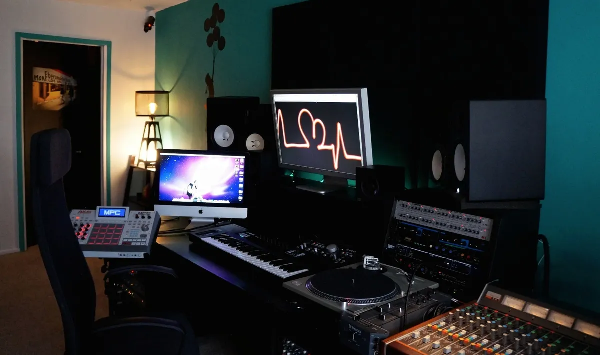 A cozy, welcoming recording studio