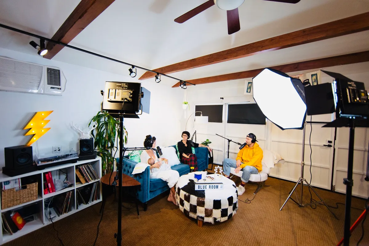 The Blue Room Podcast Studio