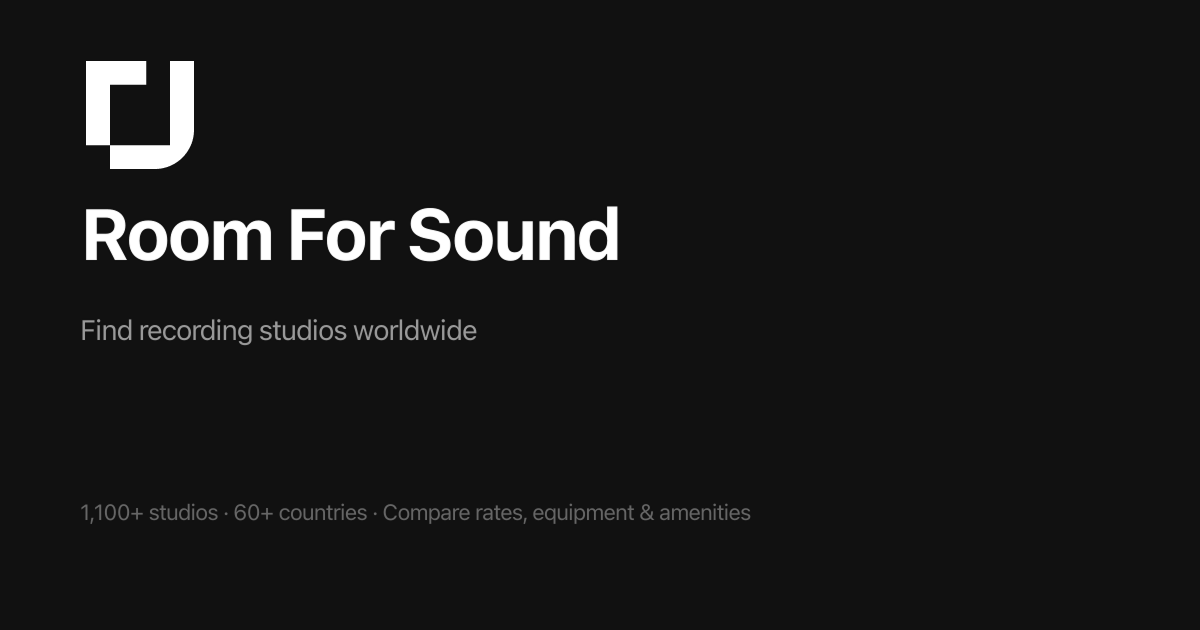 Browse All Recording Studios | Room For Sound